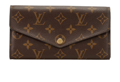 Louis Vuitton Sarah Wallet, &pound;220, Accessories, Brown, Canvas, Front view